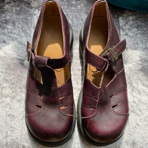 Vintage Dr. Martens Mary Janes in Maroon